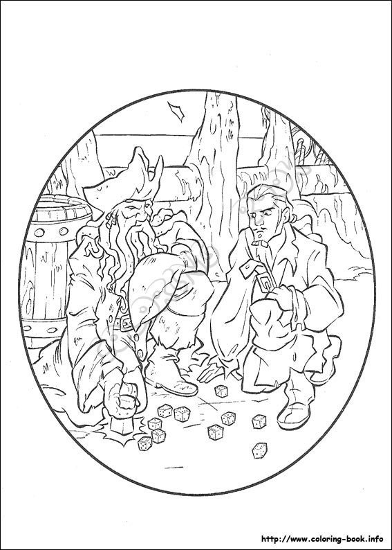 Pirates of the Caribbean coloring picture